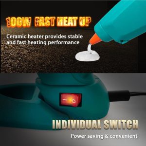 PROSKIT πιστόλι θερμοκόλλησης σιλικόνης GK-392B, 100W, 193 °C 4 GK 392B 3