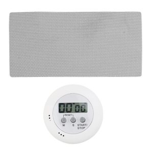 Ρόδα κοιλιακών GYM-0026 με ματ & χρονόμετρο, αντιολισθητικές λαβές, γκρι 4 GYM 0026 3