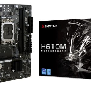 BIOSTAR μητρική H610MHP, 2x DDR4, s1700, USB 3.2, uATX, GbE, Ver. 6.1 4 USB 3.2