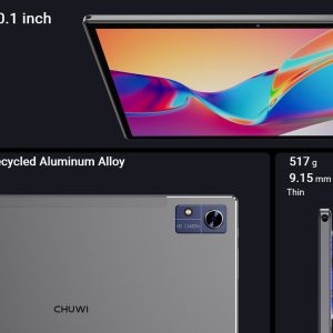 CHUWI tablet Hi10 XPro, 10.1" HD, 4/128GB, 4G, 7000mAh, Android 13, γκρι 4 4G