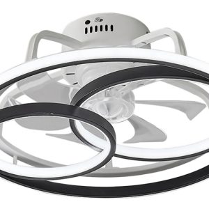 POWERTECH ανεμιστήρας οροφής HLL-0108 με LED φως, 50W, Φ50x21cm, μαύρος 1 POWERTECH ανεμιστήρας οροφής HLL-0108 με LED φως