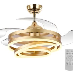 POWERTECH ανεμιστήρας οροφής HLL-0130 με LED φως