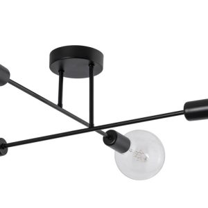POWERTECH φωτιστικό οροφής HLL-0149, 4x E27, μεταλλικό, μαύρο 1 POWERTECH φωτιστικό οροφής HLL-0149