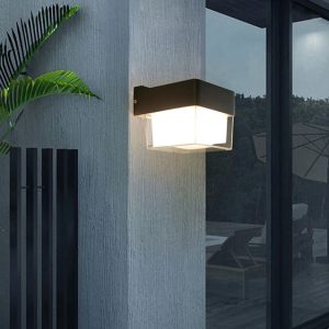 POWERTECH LED φωτιστικό τοίχου HLL-0157, 7W, 4000K, 560lm, IP65, μαύρο 2 7W