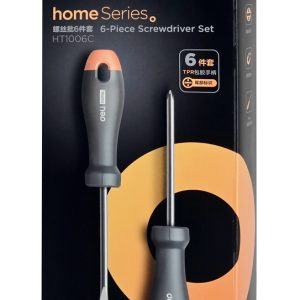 DELI σετ κατσαβίδια HT1006C, 3x ίσια & 3x σταυρωτά, μαγνητικά, 6τμχ 4 6τμχ