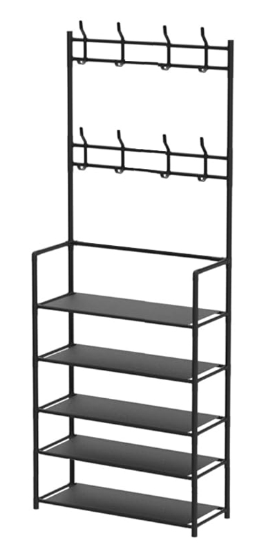 Παπουτσοθήκη HUH-0126 με 5 ράφια & κρεμάστρα Παπουτσοθήκη HUH-0126 με 5 ράφια & κρεμάστρα