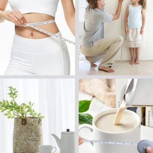 Μεζούρα μέτρησης σώματος HUH-0135, διπλής όψεως, 2m, μπλε 2 διπλής όψεως