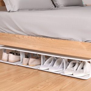 HOME USE παπουτσοθήκη HUH-0154, 4 θέσεων, 24.5x26.5x45cm, γκρι 3 24.5x26.5x45cm