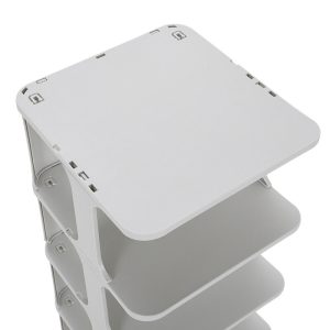 HOME USE παπουτσοθήκη HUH-0154, 4 θέσεων, 24.5x26.5x45cm, γκρι 4 γκρι