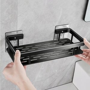 HOME USE ράφι τοίχου HUH-0162, αλουμινίου, 30x5x13cm, μαύρο 3 30x5x13cm