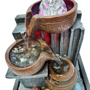 HOME USE διακοσμητικό συντριβάνι HUH-0168, φωτιζόμενο, 21x15.5x29cm 3 21x15.5x29cm