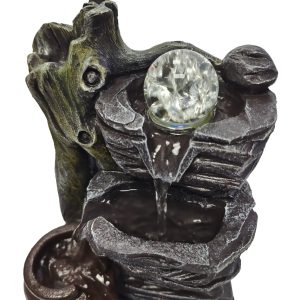 HOME USE διακοσμητικό συντριβάνι HUH-0171, φωτιζόμενο, 18x20x35cm 3 18x20x35cm