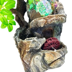 HOME USE διακοσμητικό συντριβάνι HUH-0173, φωτιζόμενο, 18x18x30cm 3 18x18x30cm