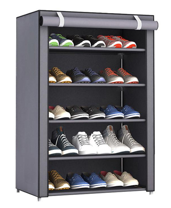 HOME USE υφασμάτινη παπουτσοθήκη HUH-0180 με 5 ράφια HOME USE υφασμάτινη παπουτσοθήκη HUH-0180 με 5 ράφια