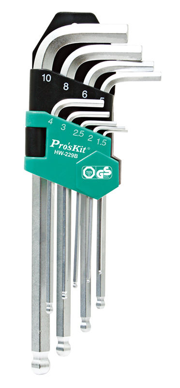 PROSKIT σετ κλειδιά Allen HW-229B σε σχήμα L PROSKIT σετ κλειδιά Allen HW-229B σε σχήμα L