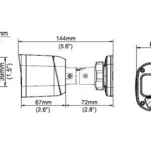 UNIARCH IP κάμερα IPC-B122-APF28, 2.8mm, 2MP, IP67, PoE, IR έως 30m 3 2MP