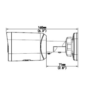 UNIARCH IP κάμερα IPC-B124-APF28K, 2.8mm, 4MP, IP67, PoE, SD, IR 30m 3 4MP
