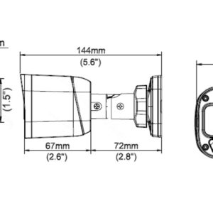 UNIARCH IP κάμερα IPC-B125-APF28, 2.8mm, 5MP, IP67, PoE, IR έως 30m 3 5MP