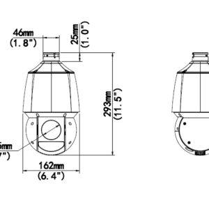 UNIARCH IP κάμερα IPC-P413-X20K, 3MP, PoE+, PTZ, 20x zoom, SD, IP66 3 PoE+