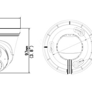 UNIARCH IP κάμερα IPC-T213-APF28W, 2.8mm 3MP, IP67, PoE, LED, SD, IR 30m 3 IP67