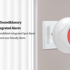 WOLF GUARD ασύρματη σειρήνα εσωτερικού χώρου JD-11, ηχητική και οπτική 2 ηχητική και οπτική
