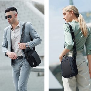 ARCTIC HUNTER τσάντα ώμου K00542, με θήκη tablet 9.7", 4L, μαύρη 3 4L