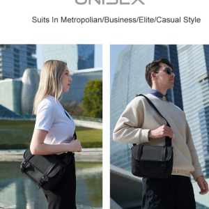 ARCTIC HUNTER τσάντα ώμου K00568 με θήκη tablet, 4L, μαύρη 3 μαύρη