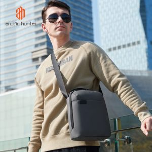 ARCTIC HUNTER τσάντα ώμου K00579, με θήκη tablet, 6L, γκρι 4 γκρι