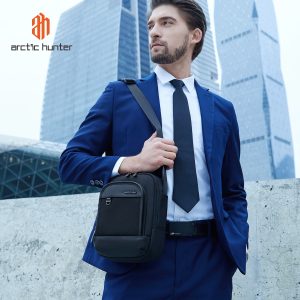 ARCTIC HUNTER τσάντα ώμου K00689, 2.7L, μαύρη 2 2.7L