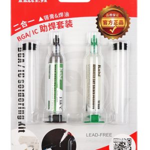 KAISI BGA/IC κιτ πάστας συγκόλλησης KAI-338, 217 °C, 25g & 5cc 3 25g & 5cc