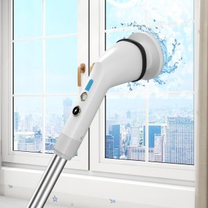 KINZIR επαναφορτιζόμενη βούρτσα καθαρισμού S1, 7 σε 1, 2500mAh, λευκή 4 λευκή