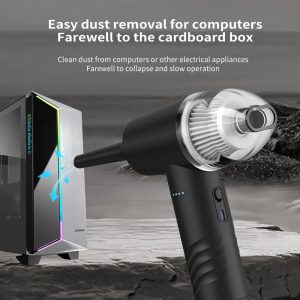 KINZIR 2 σε 1 σκουπάκι χειρός & air duster VC43, 70W, 6000mAh, μαύρο 3 6000mAh