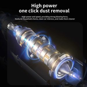 KINZIR 2 σε 1 σκουπάκι χειρός & air duster VC43, 70W, 6000mAh, μαύρο 4 μαύρο