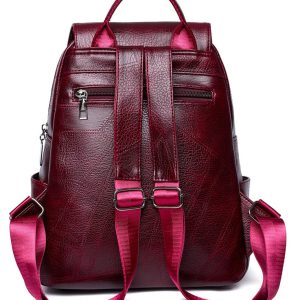 ROXXANI γυναικεία τσάντα πλάτης LBAG-0019, κόκκινη 3 LBAG 0019 1
