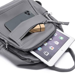 ROXXANI γυναικεία τσάντα πλάτης LBAG-0023, μαύρη 3 LBAG 0023 2