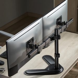 BRATECK βάση γραφείου LDT57-T02 για 2 οθόνες 17"-32", έως 9kg ανά οθόνη 3 LDT57 T02 1