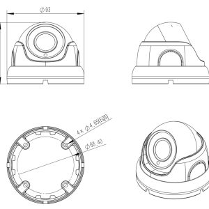 LONGSE υβριδική κάμερα LIRDBAHTC500FKE, 2.8mm, 5MP, IP67, IR 20m 4 IP67