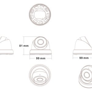 LONGSE υβριδική κάμερα LIRDLAHTC500FKE, 2.8mm, 1/2.5" CMOS 5MP, IR 20m 4 IR 20m