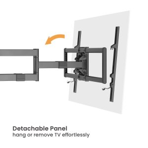 BRATECK επιτοίχια βάση LPA80-486A για τηλεόραση 43-100" έως 80kg, full motion 3 LPA80 486A 2