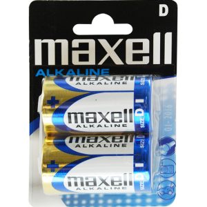 MAXELL αλκαλικές μπαταρίες LR20/D, 1.5V, 2τμχ
