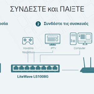 TP-LINK desktop switch LiteWave LS1008G, 8-port 10/100/1000Mbps, Ver 3.0 3 Ver 3.0