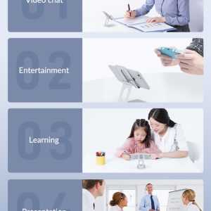 ORICO βάση smartphone LST-S1, foldable, ασημί 3 ασημί