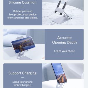 ORICO βάση smartphone LST-S1, foldable, ασημί 4 LST S1 SV BP 3