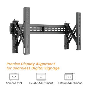 BRATECK επιτοίχια βάση LVW02E-48T για τηλεόραση 37-70", Pop-Out, 70kg 3 70kg