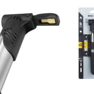 Τρόμπα χειρός ποδηλάτου LXRW2, 20.5cm, ασημί-μαύρη 3 ασημί-μαύρη