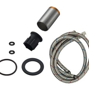 BRUNO μπαταρία πάγκου κουζίνας M54804-006C-S626, εύκαμπτη, αναμεικτική, μαύρη 4 μαύρη