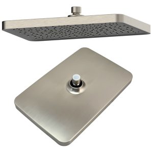 BRUNO σετ κεφαλή ντους με τηλέφωνο M63542-221, αναμεικτική, εντοιχισμού, ασημί 3 εντοιχισμού