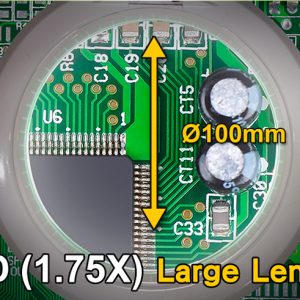 PROSKIT μεγεθυντικός φακός MA-1010U, κλιπ & βάση, LED, 3D 1.75x, λευκός 4 3D 1.75x