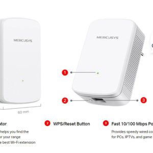 MERCUSYS Wi-Fi range extender ME10, 300Mbps, Ver. 1.0 4 ME10 3
