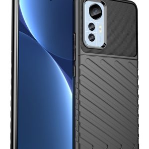 POWERTECH Θήκη Thunder MOB-1757 για Xiaomi 12/12X, μαύρη 1 POWERTECH Θήκη Thunder MOB-1757 για Xiaomi 12/12X